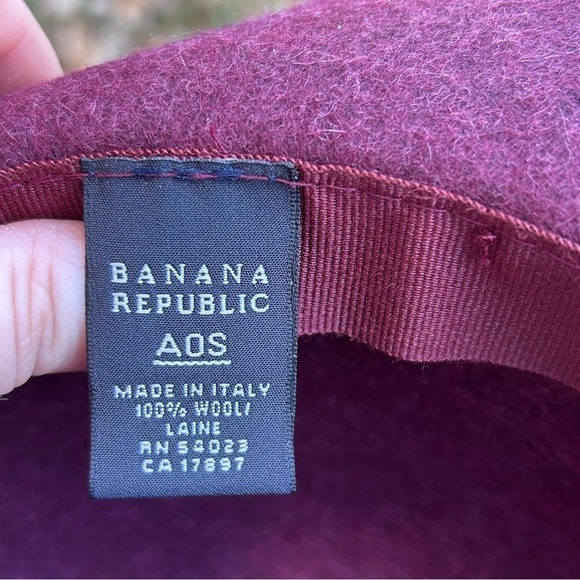 Banana Republic 100% Wool Fedora Hat ?? Made in Italy | Vintage Quiet Luxury main image 4